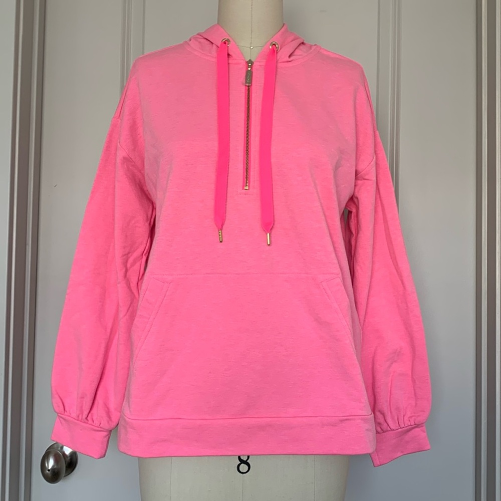 Lilly Pulitzer Suri Hoodie in Pink Isle.